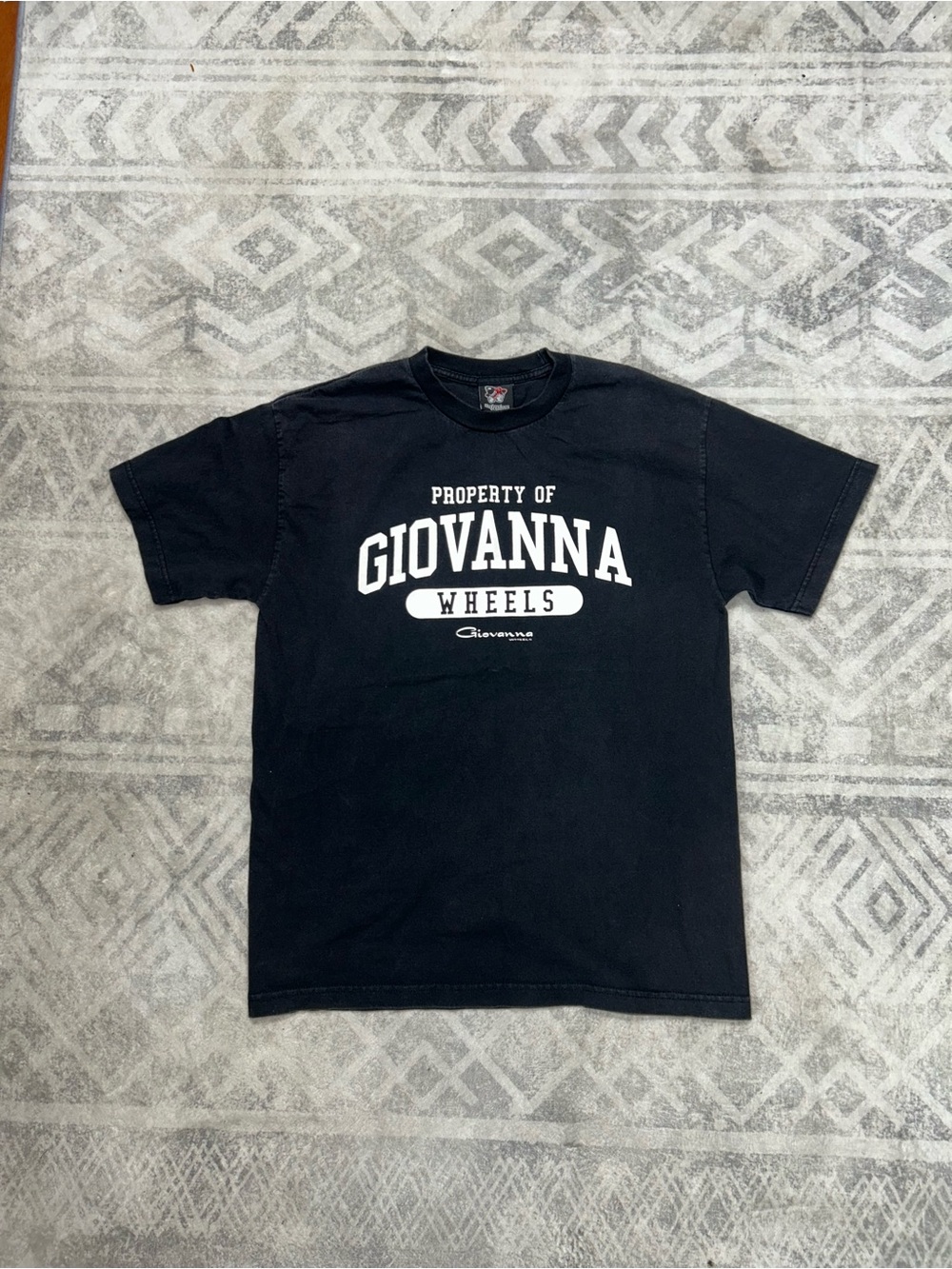 Wheels Men's Black Graphic Tee